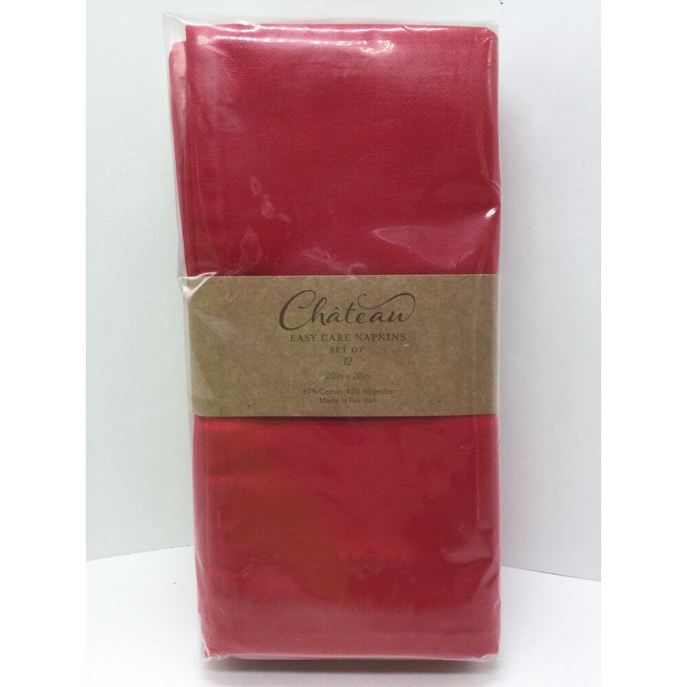 Chateau Easy Care Napkin Set of 12 SEALED NIP